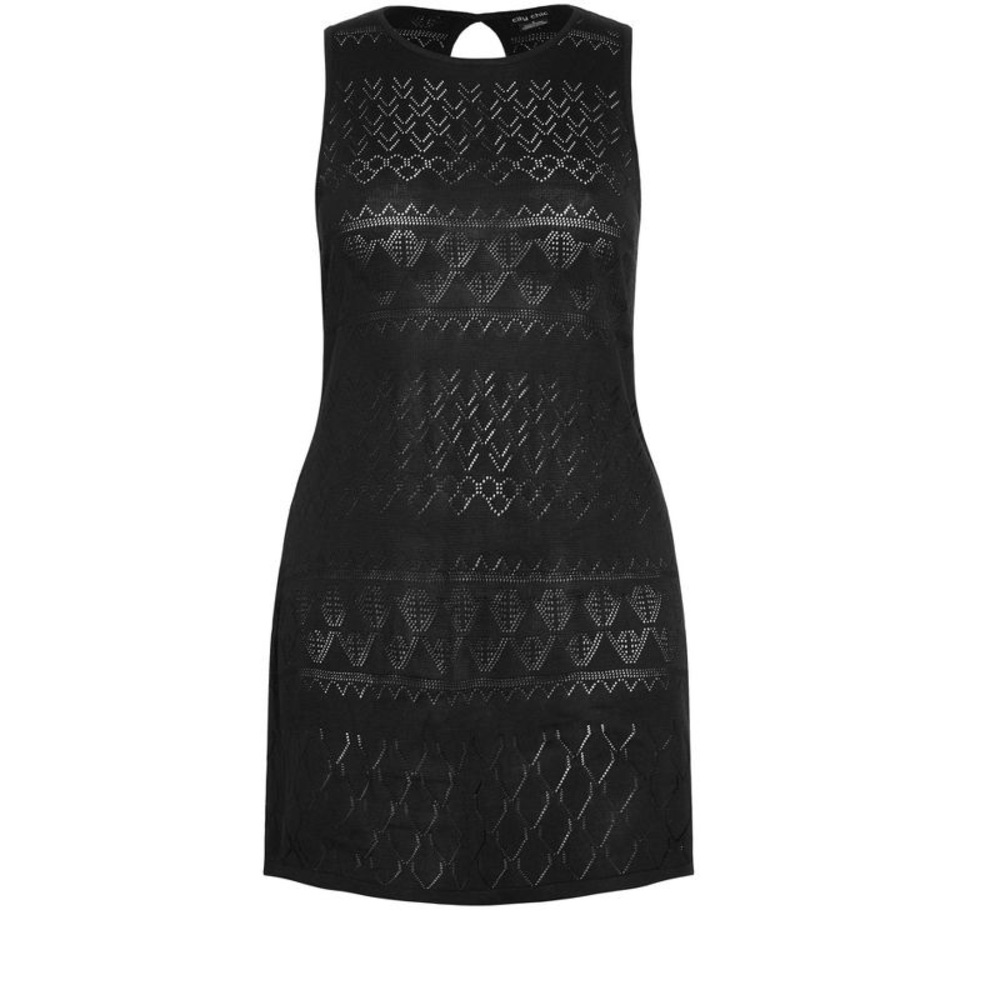 CITY CHIC Black Cornelia Dress Medium Plus Size